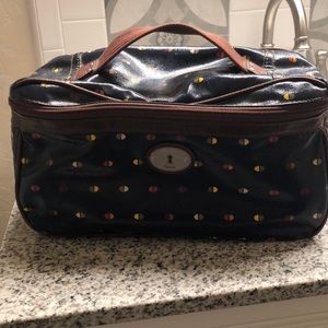 Fossil Train Case/Makeup Bag